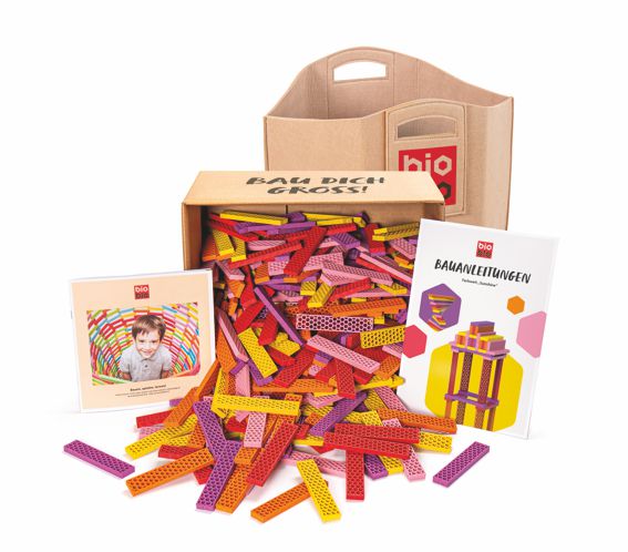 Bioblo Set Classic Sunshine mit Filzkorb, 600 Teile